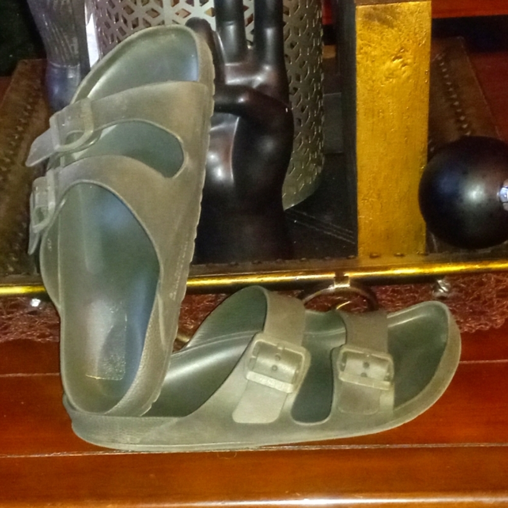 2strap rubber Birkenstocks
